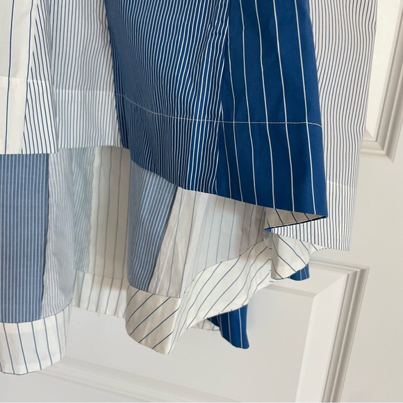 Anthropologie Plenty by Tracy Reese Cotton Dress in Blue and White Stripes - Picture 6 of 13